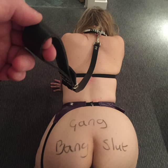 horny amateur slut giving handjob